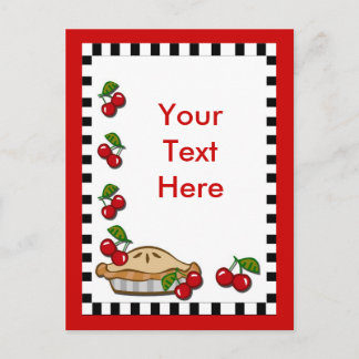 Carte Postale Journée de la tarte aux cerises 20 février