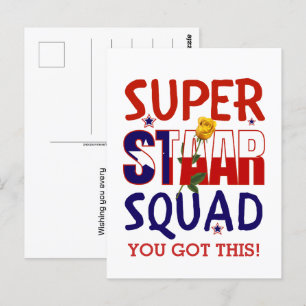 Carte Postale Journée de test Staar Texas Motivation pour les en