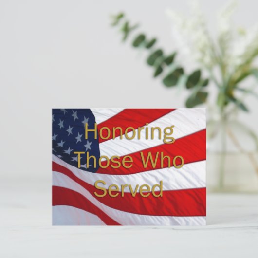 Carte Postale Journée des anciens combattants en l'honneur de ce (Debout devant)