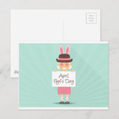 Carte Postale journée des fous d'avril (Devant / Derrière)