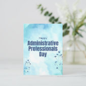 Carte Postale Journée des professionnels administratifs (Debout devant)