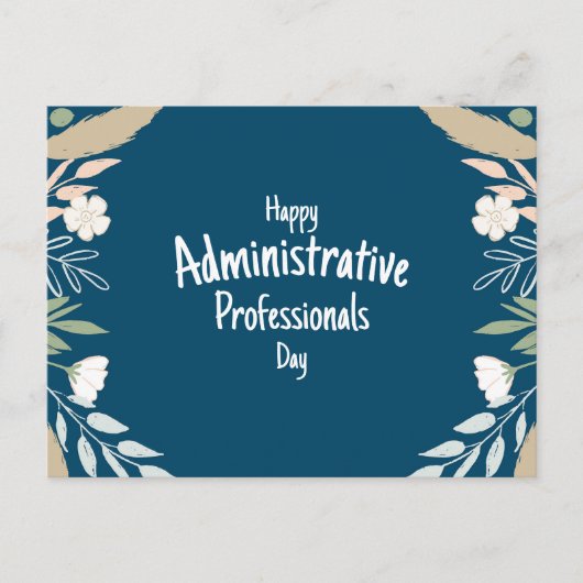 Carte Postale Journée des professionnels de l'administration (Devant)