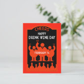 Carte Postale Journée du vin (Debout devant)