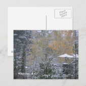 Carte Postale Journée enneigée à Whistler B.C. (Devant / Derrière)