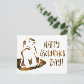 Carte Postale journée heureuse de la marmotte (Debout devant)