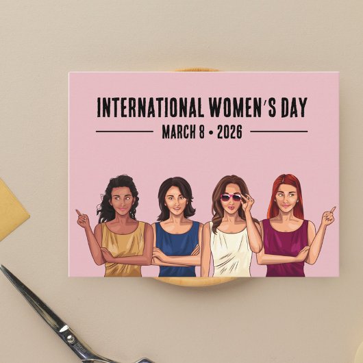 Carte Postale Journée internationale de la femme