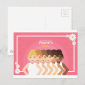 Carte Postale Journée internationale de la femme (Devant / Derrière)