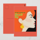 Carte Postale Journée internationale de la femme (Devant / Derrière)