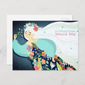 Carte Postale Journée internationale de la femme (Devant / Derrière)