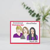Carte Postale Journée internationale de la femme - 8 mars (Debout devant)