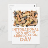 Carte Postale Journée internationale de reconnaissance de biscui (Devant / Derrière)