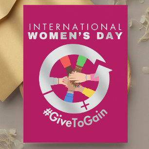 Carte Postale Journée internationale des femmes 2026 Donner pour