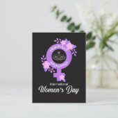 Carte Postale Journée internationale des femmes 8 mars (Debout devant)