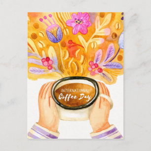Carte Postale Journée internationale du café