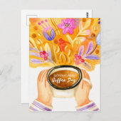 Carte Postale Journée internationale du café (Devant / Derrière)