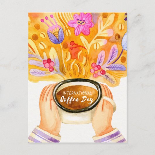Carte Postale Journée internationale du café (Devant)