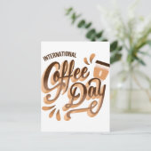 Carte Postale Journée internationale du café (Debout devant)