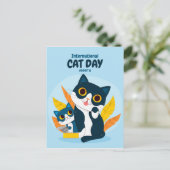 Carte Postale Journée internationale du chat (Debout devant)