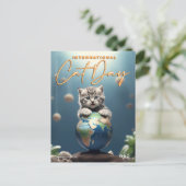 Carte Postale Journée internationale du chat (Debout devant)