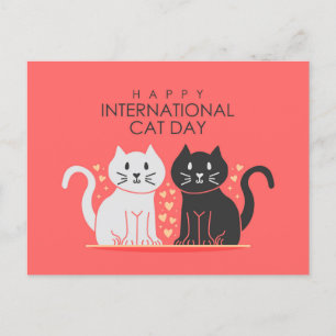 Carte Postale Journée internationale du chat