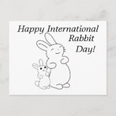 Carte Postale Journée internationale du lapin (Devant)