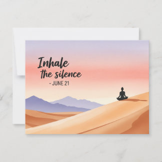 Carte Postale Journée internationale du yoga