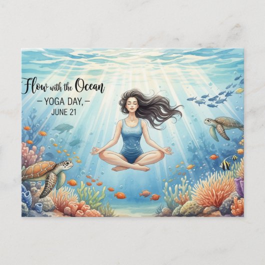 Carte Postale Journée internationale du yoga (Devant)