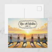 Carte Postale Journée internationale du yoga (Devant / Derrière)