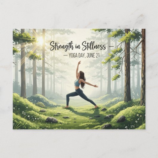 Carte Postale Journée internationale du yoga (Devant)