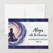 Carte Postale Journée internationale du yoga (Devant / Derrière)
