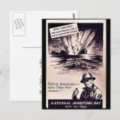 Carte Postale Journée maritime nationale (Devant / Derrière)