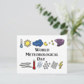 Carte Postale Journée météorologique mondiale (Debout devant)