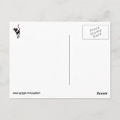 Carte Postale Journée mexicaine noire du chat mort (Dos)