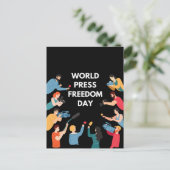 Carte Postale Journée mondiale de la liberté de la presse (Debout devant)