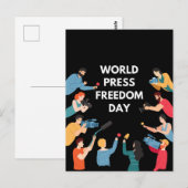 Carte Postale Journée mondiale de la liberté de la presse (Devant / Derrière)