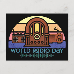 Carte Postale Journée mondiale de la radio