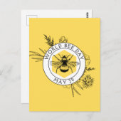 Carte Postale Journée mondiale de l'abeille (Devant / Derrière)