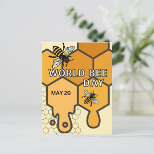 Carte Postale Journée mondiale de l'abeille