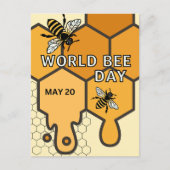 Carte Postale Journée mondiale de l'abeille (Devant)