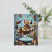 Carte Postale Journée mondiale des animaux (Debout devant)