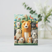 Carte Postale Journée mondiale des animaux (Debout devant)