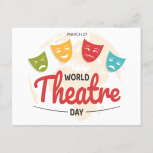 Carte Postale Journée mondiale du théâtre