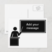 Carte Postale Journée nationale de reconnaissance des enseignant (Devant / Derrière)