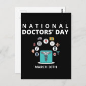 Carte Postale Journée nationale des médecins (Devant / Derrière)