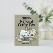 Carte Postale Journée nationale du café 29 septembre (Debout devant)