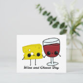 Carte Postale Journée nationale du vin et du fromage (Debout devant)