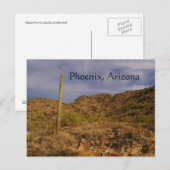 Carte Postale Journée orageuse à Phoenix (Devant / Derrière)