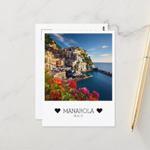 Carte Postale Journée personnalisée, ensoleillée à Manarola, Ita