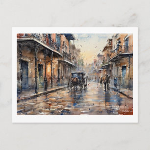 Carte Postale Journée pluvieuse à La Nouvelle-Orléans,