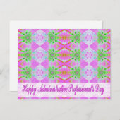 Carte Postale journée professionnelle joyeuse (Devant / Derrière)